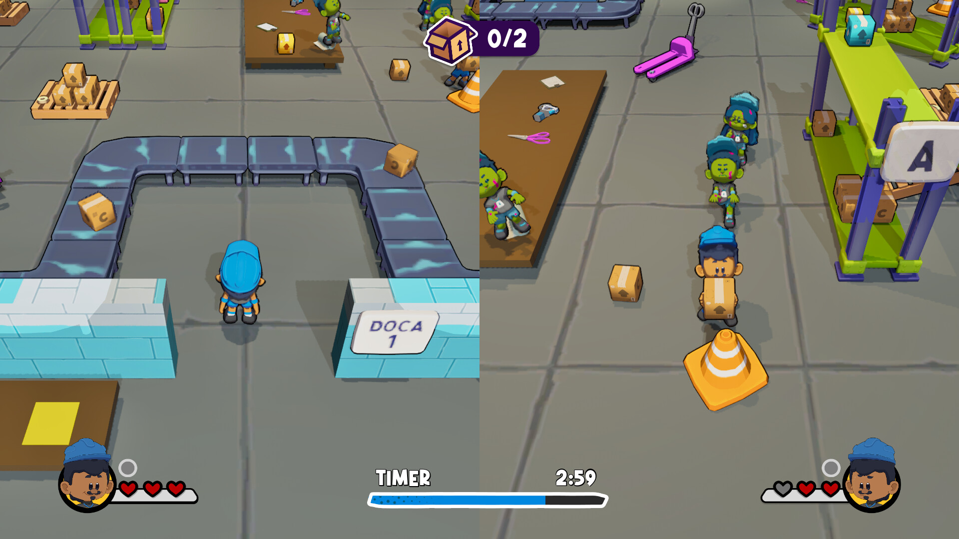 Depot Dash warehouse gameplay